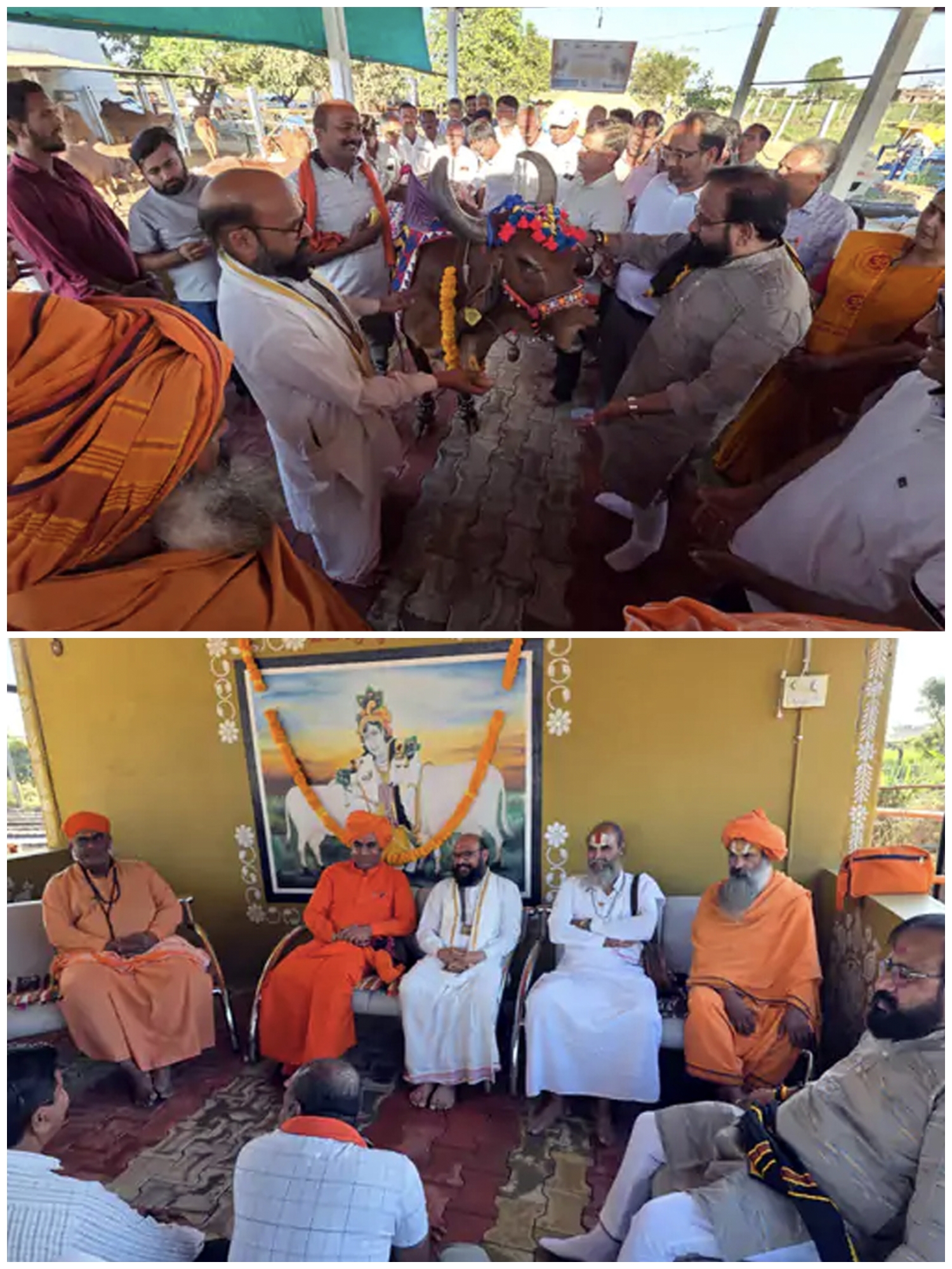 ગૌમાતાને રાષ્ટ્રમાતા જાહેર કરવા માંગ સાથે ગઢોડામાં બેઠક યોજાઈ. સાધુ-સંતો,હિંદુ સંગઠનો અને ગૌભક્તોએ આગામી રણનીતિ ઘડી.